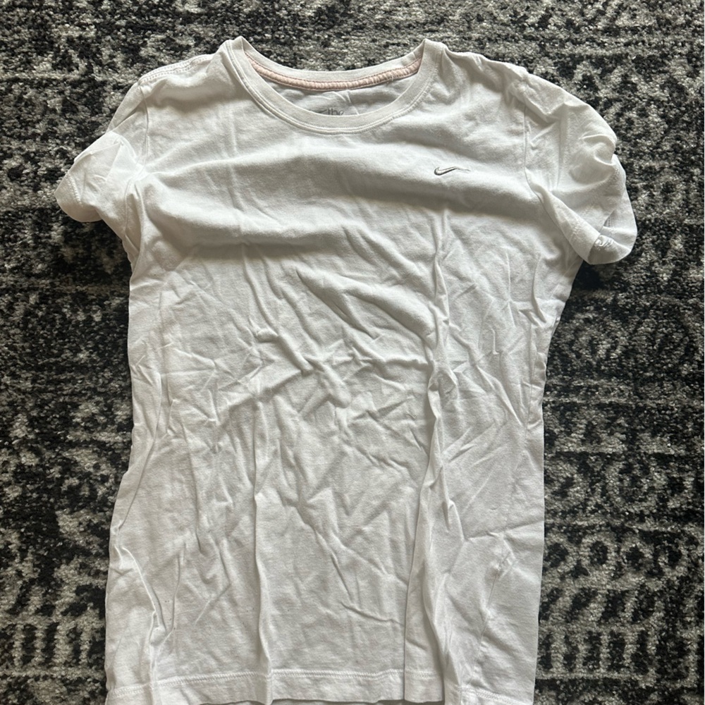 White Nike shirt